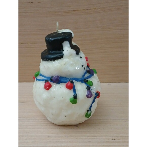 Christmas Snowman Candle Holiday Decoration - Picture 2 of 9